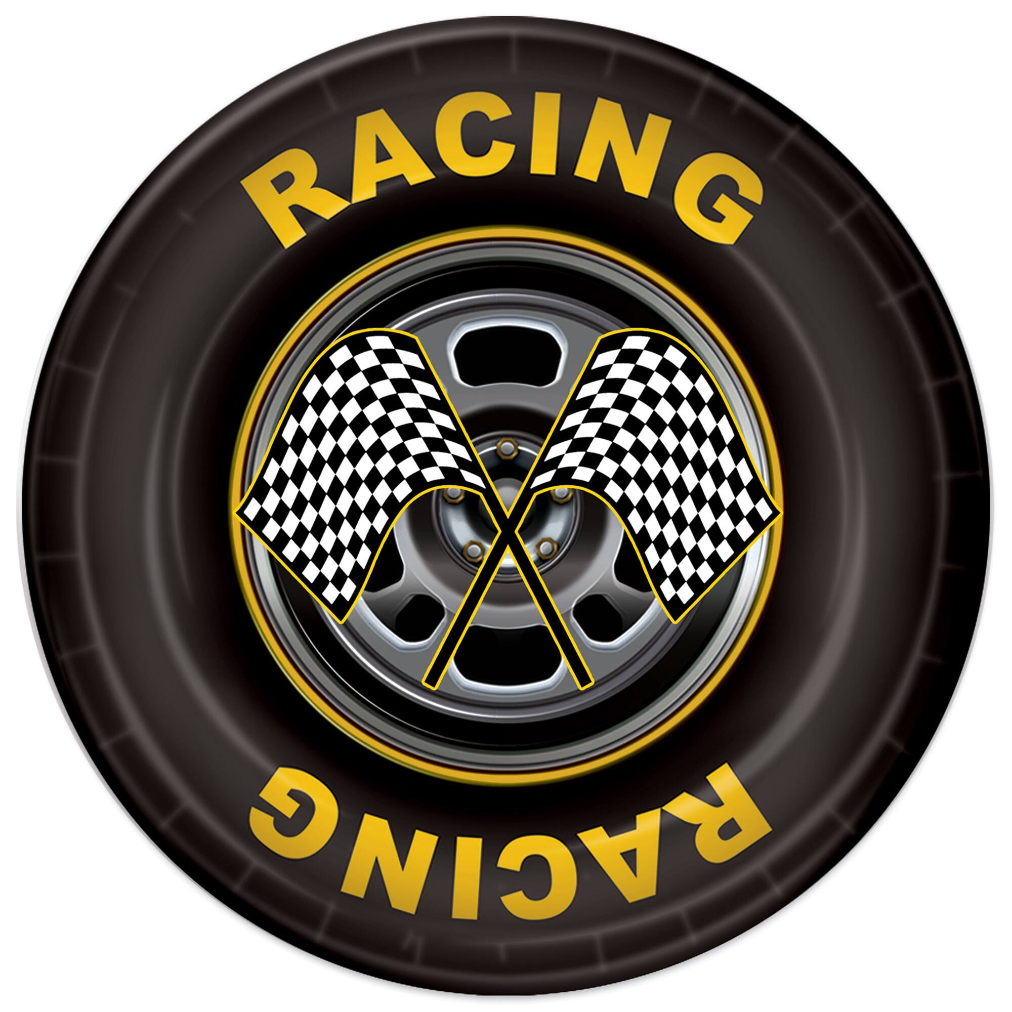 Beistle 9" Racing Tire Plates, 16ct.